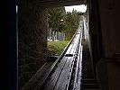 Trassee der Standseilbahn Schatzalp mit den Fussgängerbrücken