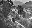 Wartensteinbahn Standseilbahn Bad Ragaz Wartenstein bei der Ausweiche