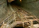 Standseilbahn Gonzen zwischen der Bergstation Basisbahnhof und der Windenkammer mit dem Antrieb