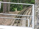 Kurve mit unendlich vielen Rollen - Standseilbahn Kraftwerk Rothenbrunnen