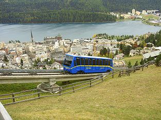 Standseilbahn St. Moritz Chantarella