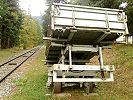 Materialwagen der Standseilbahn Muottas Muragl