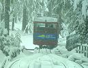 Standseilbahn Muottas Muragl im tiefsten Winter unterwegs