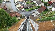 Standseilbahn Schrägaufzug Mels Stoffel - Trassee