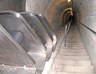 Schrägaufzug von Bartholet in der Festung Magletsch