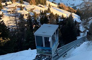Neuer Schräglift Bettmeralp Alpmatten - Hersteller Inauen-Schätti - Standseilbahn funicular 2023