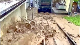 Zugerbergbahn Unwetter Screenshot Video Zuger Polizei