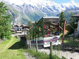 Standseilbahn Mürren Allmendhubel Foto Markus Seitz Katalog der Standseilbahnen standseilbahnen.ch