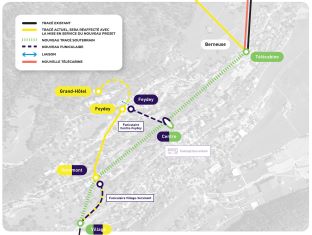 Leysin365 - 2 neue Standseilbahnen funiculaires Plan TPC