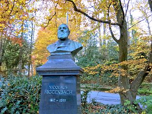 Denkmal von Niklaus Riggenbach im Stadtpark Olten - Foto Markus Seitz Archiv standseilbahnen.ch