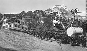 Luftseilbahn Hergiswil - Pension Seeblick im Jahr 1934 Seilbahn mit Wasserballast