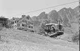 Seilbahn Hergiswil Pension Seeblick vor 1956 - moderneres Fahrzeug - immer noch Antrieb mit Wasserballast