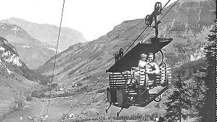 Luftseilbahn Oberrickenbach Fell Schindelboden 1929 - 1949 Schiffli