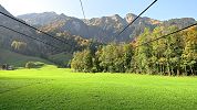 Luftseilbahn Grafenort - Flühmattli - Aussicht von der Talstation Richtung Flühmattli