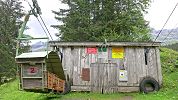 Luftseilbahn Isenthal Gossalp - Oberalp - Niederberger Schiffli 2 in der Talstation auf der Gossalp