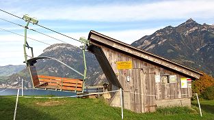 Luftseilbahn Isenthal Vorder Bärchi - Oberbärchi - Talstation Vorder Bärchi