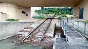 Standseilbahn für Boote und Schiffe - Boottransportanlage Kraftwerk Hagneck - Foto Archiv standseilbahnen.ch